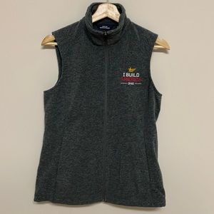 NWT Lands’ End Outfitters Fleece Vest Full Zip